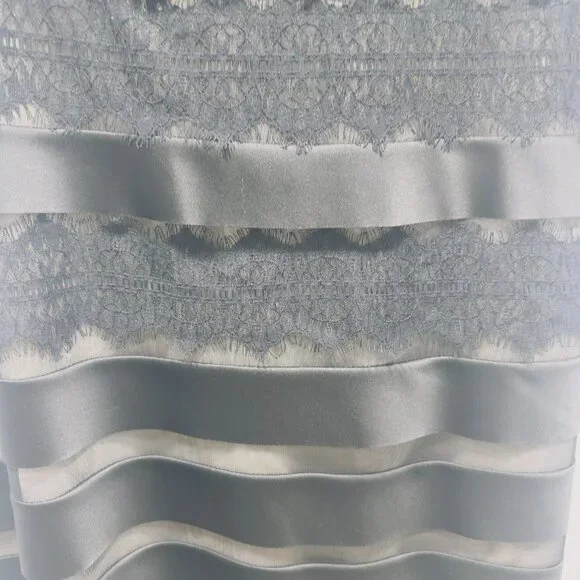 JS Collection Black Lace Dress Size 14 Ladies NWT Nude Underlay Cocktail Evening - Picture 15 of 16